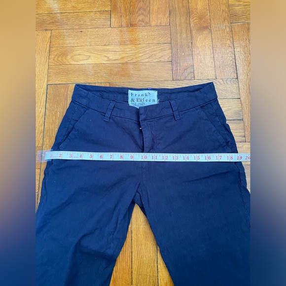 Frank & Eileen $298 Kinsale Italian Performance Linen Flax Size 4 - Navy Blue - Picture 7 of 7